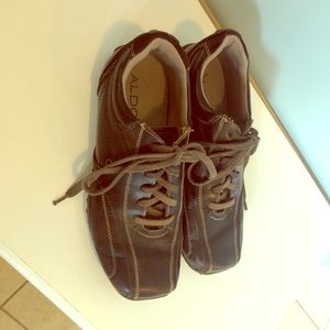 Aldo 9 Men’s brown leather sneaker